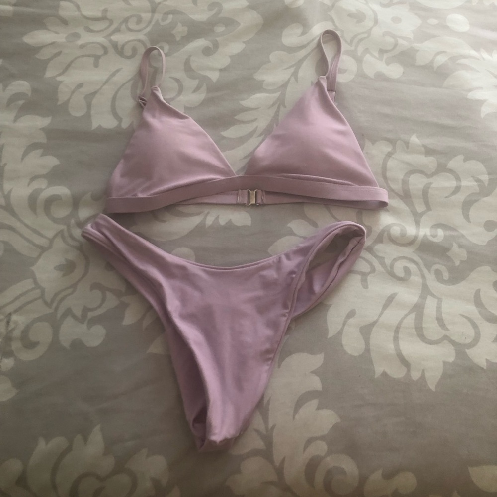 Lavender thong bikini